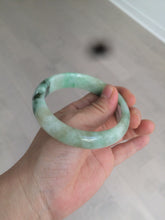 Load image into Gallery viewer, 59.5mm certified Type A 100% Natural sunny green Jadeite bangle AX76-6145
