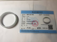 Load image into Gallery viewer, 51.2mm Certified Type A 100% Natural light green purple jadeite jade bangle AA100-9100
