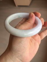 Load image into Gallery viewer, 56.5mm certified 100% natural Type A light green purple jadeite jade bangle AA32-4276