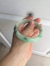 Load image into Gallery viewer, 59.5mm certified Type A 100% Natural sunny green Jadeite bangle AX76-6145