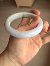 Load image into Gallery viewer, 56.5mm certified 100% natural Type A light green purple jadeite jade bangle AA32-4276