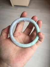 Load image into Gallery viewer, 59mm Certified Type A 100% Natural sunny green purple Jadeite Jade bangle BP39-1184