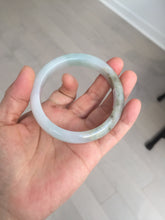 Load image into Gallery viewer, 57.5mm Certified Type A 100% Natural white/light purple/brown Jadeite Jade bangle BM51-7048