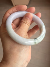 Load image into Gallery viewer, 56.5mm certified 100% natural Type A light green purple jadeite jade bangle AA32-4276