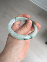 Load image into Gallery viewer, 57mm 100% natural Type A sunny green white purple jadeite jade bangle BN5-8234