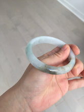 Load image into Gallery viewer, 57.5mm Certified Type A 100% Natural white/light purple/brown Jadeite Jade bangle BM51-7048