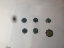 Load image into Gallery viewer, 100% Natural blue gray green  Guatemala jadeite Jade flower pendant group BH61