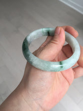 Load image into Gallery viewer, 57mm 100% natural Type A sunny green white purple jadeite jade bangle BN5-8234