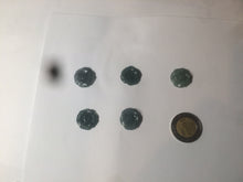 Load image into Gallery viewer, 100% Natural blue gray green  Guatemala jadeite Jade flower pendant group BH61