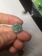 Load image into Gallery viewer, 100% Natural blue gray green  Guatemala jadeite Jade flower pendant group BH61