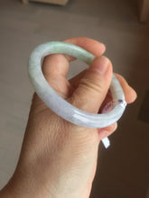Load image into Gallery viewer, 51.5mm certified Type A 100% Natural sunny green purple oval Jadeite Jade bangle AA97-9110