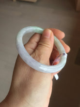 Load image into Gallery viewer, 51.5mm certified Type A 100% Natural sunny green purple oval Jadeite Jade bangle AA97-9110