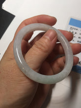 Load image into Gallery viewer, 49mm certified 100% natural Type A icy watery sunny green white yellow jadeite jade bangle BN70-9367