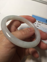Load image into Gallery viewer, 49mm certified 100% natural Type A icy watery sunny green white yellow jadeite jade bangle BN70-9367