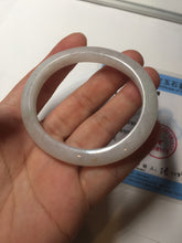 Load image into Gallery viewer, 49mm certified 100% natural Type A icy watery sunny green white yellow jadeite jade bangle BN70-9367