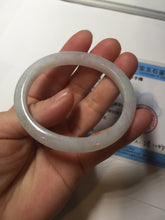 Load image into Gallery viewer, 49mm certified 100% natural Type A icy watery sunny green white yellow jadeite jade bangle BN70-9367