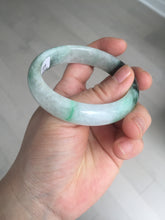 Load image into Gallery viewer, 53.9mm 100% natural Type A sunny green white purple jadeite jade bangle BN4-8233