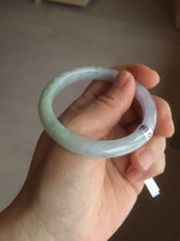 Load image into Gallery viewer, 51.5mm certified Type A 100% Natural sunny green purple oval Jadeite Jade bangle AA97-9110