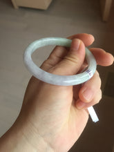 Load image into Gallery viewer, 51.5mm certified Type A 100% Natural sunny green purple oval Jadeite Jade bangle AA97-9110