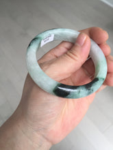 Load image into Gallery viewer, 53.9mm 100% natural Type A sunny green white purple jadeite jade bangle BN4-8233