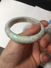 Load image into Gallery viewer, 56.5mm 100% natural type A sunny green/white/purple jadeite jade bangle BM49-8039