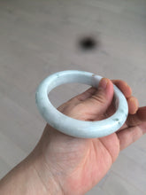Load image into Gallery viewer, 60.5mm Certified Type A 100% Natural light green/white/brown Jadeite Jade bangle AH81-0428