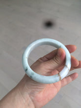 Load image into Gallery viewer, 60.5mm Certified Type A 100% Natural light green/white/brown Jadeite Jade bangle AH81-0428