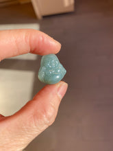 Load image into Gallery viewer, 100% Natural blue gray green  Guatemala jadeite Jade  happy buddha pendant group BH58
