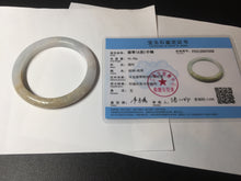 Load image into Gallery viewer, 58mm Certified Type A 100% Natural white/light purple/yellow/brown (FU Lu SHOU)Jadeite Jade bangle BM50-7039