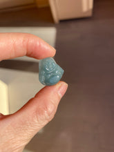 Load image into Gallery viewer, 100% Natural blue gray green  Guatemala jadeite Jade  happy buddha pendant group BH58