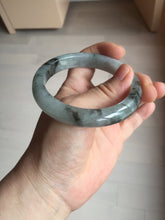 Load image into Gallery viewer, 56.9mm 100% natural Type A dark green Chinese painting (水墨) jadeite jade bangle AH94-4484