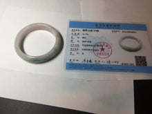 Load image into Gallery viewer, 52.8mm Certified Type A 100% Natural dark green/white/purple Jadeite Jade bangle BL83-4052