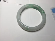 Load image into Gallery viewer, 56.1mm certified 100% natural  icy watery light white/sunny green jadeite jade bangle BN71-3879