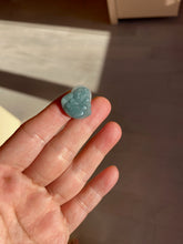 Load image into Gallery viewer, 100% Natural blue gray green  Guatemala jadeite Jade  happy buddha pendant group BH58