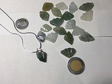 Load image into Gallery viewer, 18x11mm Type A 100% icy watery natural green blue purple white seashell/wing jadeite Jade Pendant necklace group F156