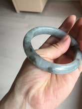 Load image into Gallery viewer, 56.9mm 100% natural Type A dark green Chinese painting (水墨) jadeite jade bangle AH94-4484
