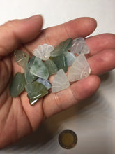 Load image into Gallery viewer, 18x11mm Type A 100% icy watery natural green blue purple white seashell/wing jadeite Jade Pendant necklace group F156