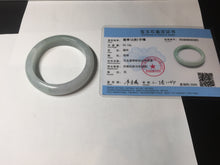 Load image into Gallery viewer, 53.5mm certified 100% natural Type A light green/purple jadeite jade bangle BP34-3401