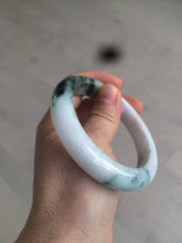 Load image into Gallery viewer, 58mm Certified Type A 100% Natural light green/purple/white/brown Jadeite Jade bangle AH80-0458