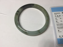 Load image into Gallery viewer, 61mm Certified 100% natural Type A dark green/sunny green/black/red/brown jadeite bangle PD82-9786