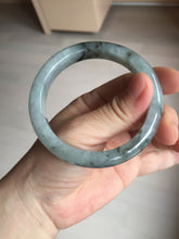 Load image into Gallery viewer, 56.9mm 100% natural Type A dark green Chinese painting (水墨) jadeite jade bangle AH94-4484
