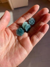 Load image into Gallery viewer, 100% Natural blue gray green  Guatemala jadeite Jade flower pendant group BH61