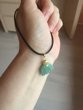 Load image into Gallery viewer, 5-18mm Type A 100% icy watery natural green blue purple white seashell/wing jadeite Jade Pendant necklace group AA68