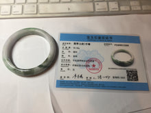 Load image into Gallery viewer, 60.2mm certificated Type A 100% Natural dark green/sunny green/white/purple Jadeite Jade bangle AA102-3268