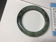 Load image into Gallery viewer, 58.5mm Certified 100% natural Type A dark green/sunny green/black/red/brown jadeite bangle PD83-9761