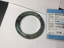 Load image into Gallery viewer, 58.5mm Certified 100% natural Type A dark green/sunny green/black/red/brown jadeite bangle PD83-9761