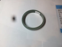 Load image into Gallery viewer, 51.6mm certified Type A 100% Natural oily dark green  thin style Jadeite jade bangle AM73-2825