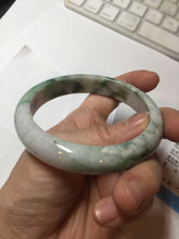 Load image into Gallery viewer, 60.2mm certificated Type A 100% Natural dark green/sunny green/white/purple Jadeite Jade bangle AA102-3268