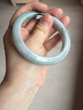 Load image into Gallery viewer, 59mm Certified Type A 100% Natural green gray purple Jadeite Jade bangle AH95-4489