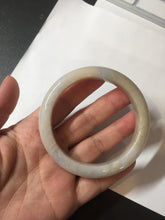 Load image into Gallery viewer, 57.5mm Certified Type A 100% Natural white/yellow/brown (golden sand) Jadeite Jade bangle BM52-7050